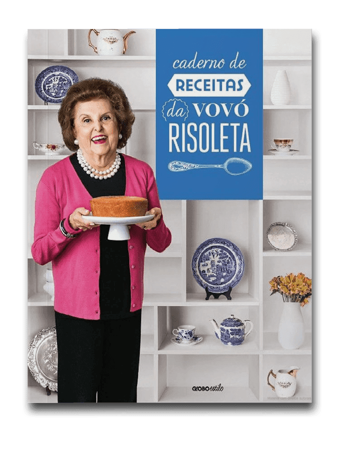 Capa do livro Cadernos de receitas da vovó Risoleta