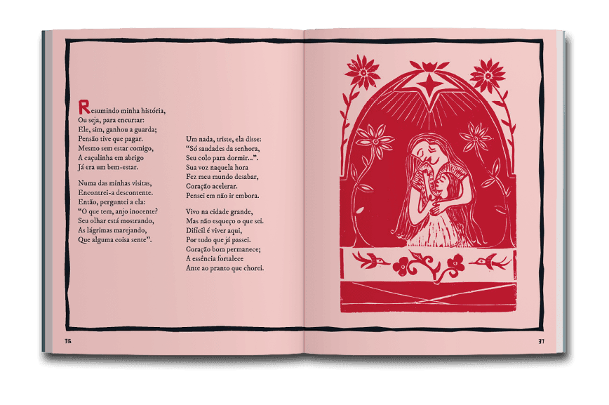 Miolo do livro coração na aldeia pés no mundo