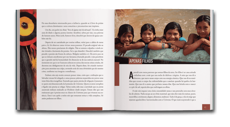 Miolo do livro Das coisas que aprendi: Versão Coffee table book