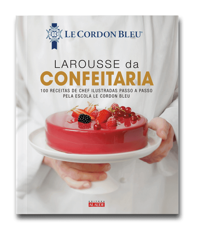 Capa do livro Larousse da confeitaria, de Le Cordon Bleu