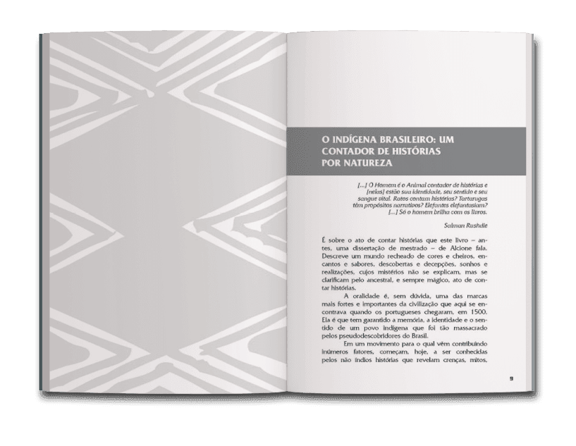 miolo do livro A sabedoria da floresta e o poder das águas