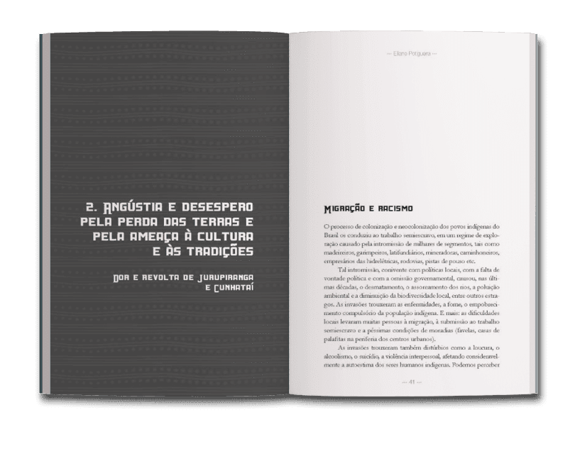 Miolo do livro Metade cara, metade máscara