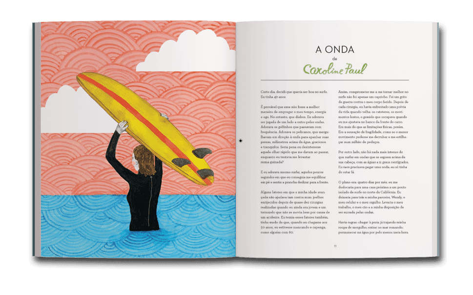Página dupla do livro Uma gloriosa liberdade, de Lisa Congdon