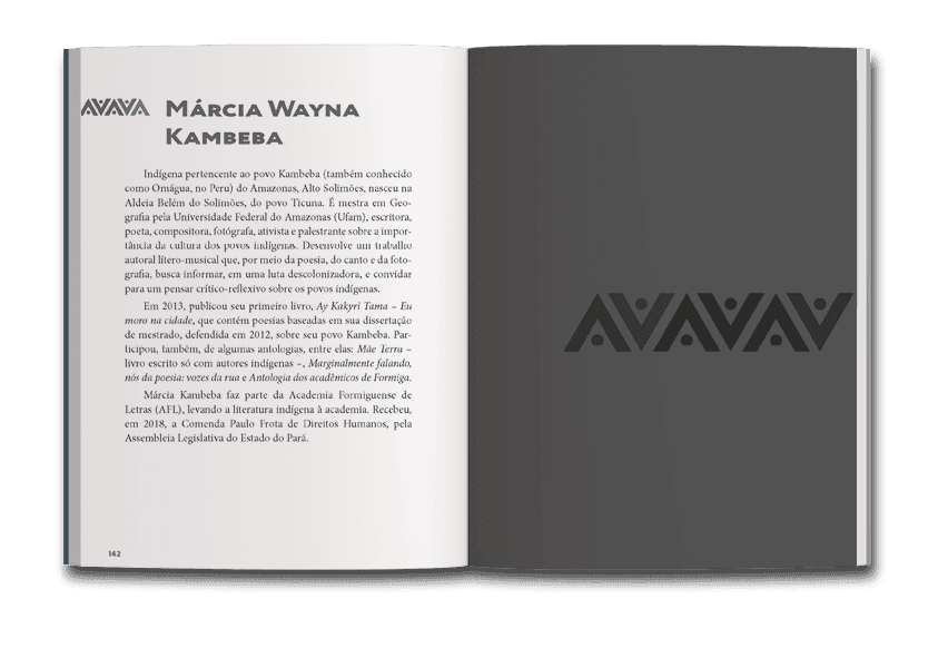 Biografia de Márcia Wayna Kambeba do livro O lugar do saber ancestral