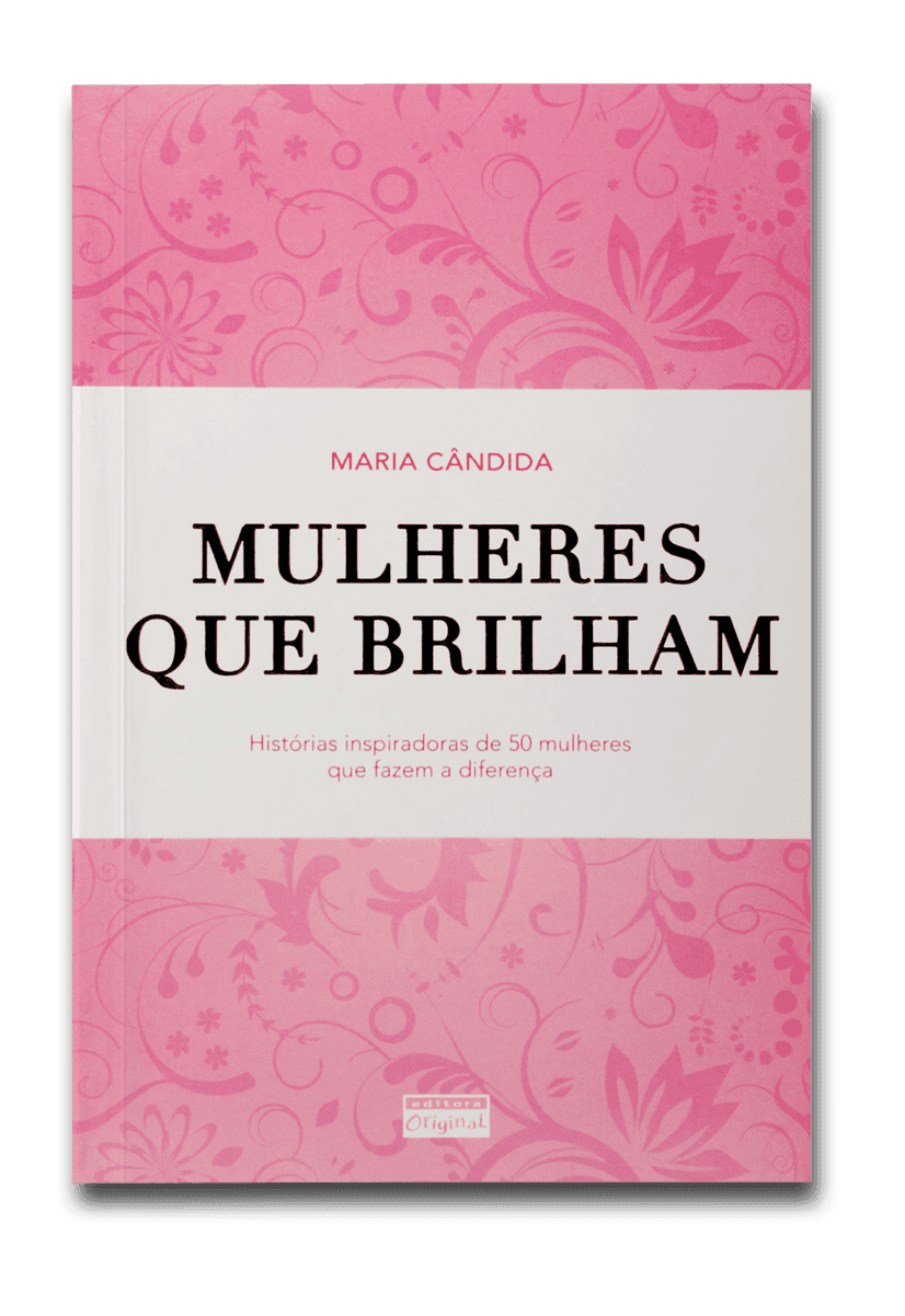 Capa do livro Mulheres que brilham, de Maria Cândida