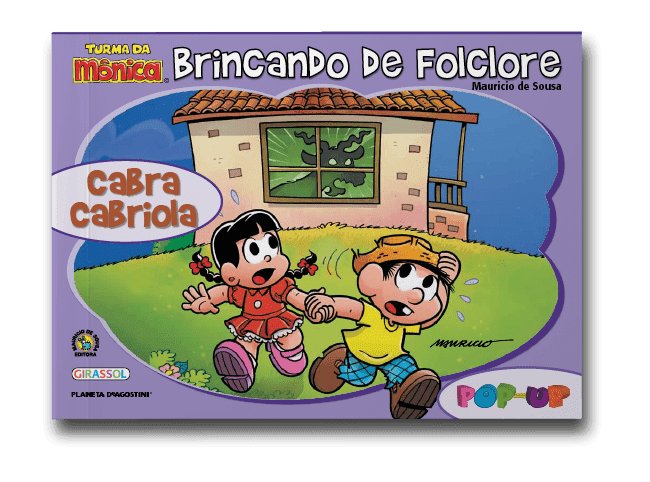 Capa do livro Turma da Mônica brincando de folclore: cabra cabriola, de Maurício de Souza