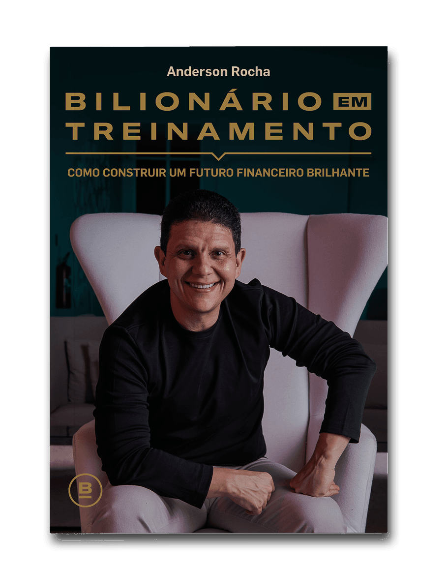 Capa do livro Bilionário em treinamento, de Anderson Rocha