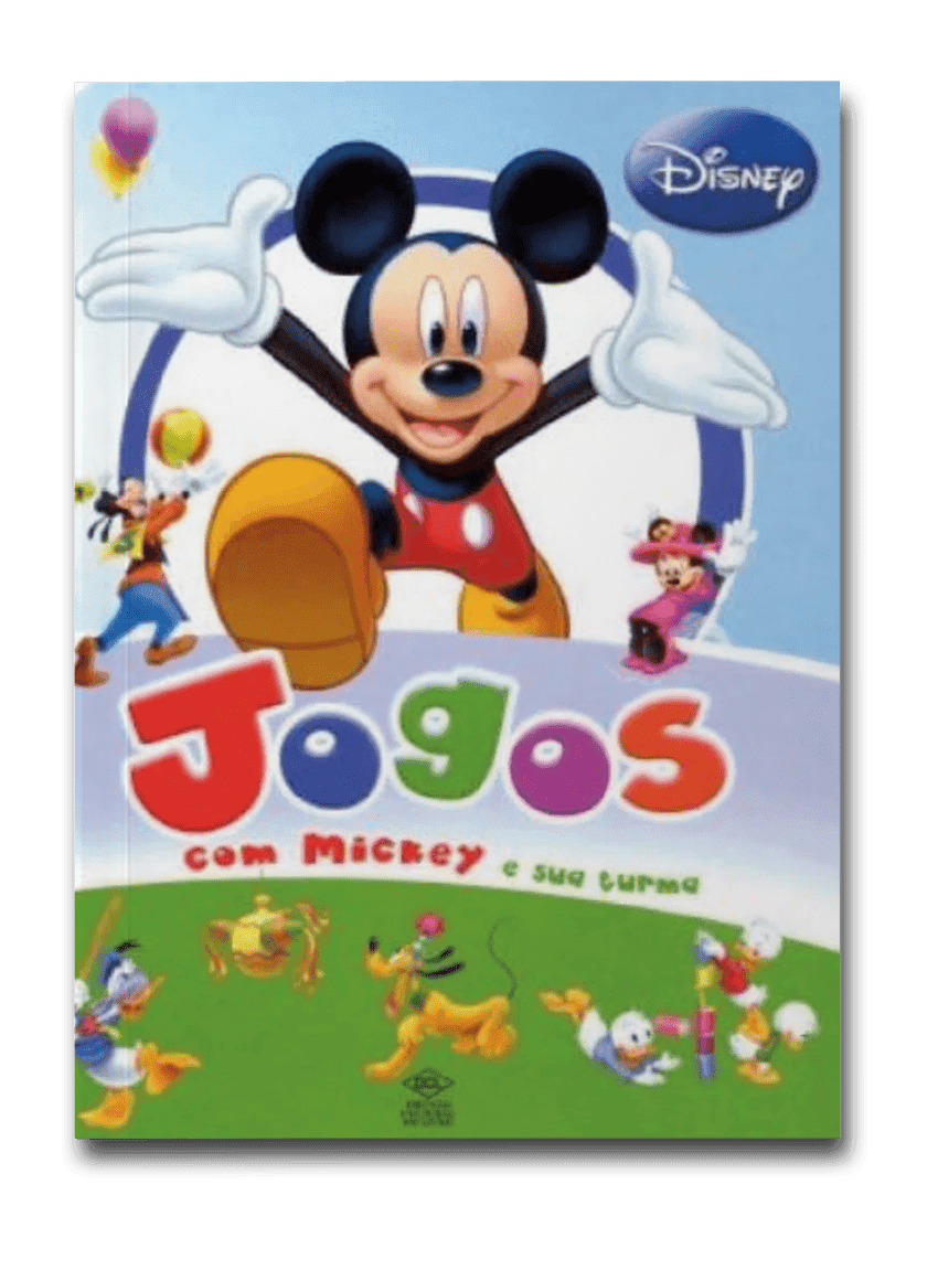 Capa do livro Jogos com Mickey e sua turma, de Disney