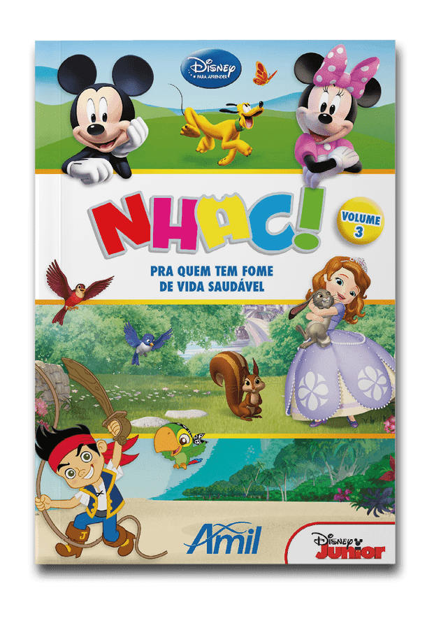 Capa do livro Nhac  Para quem tem fome de vida saudável - Volume 3, de Disney