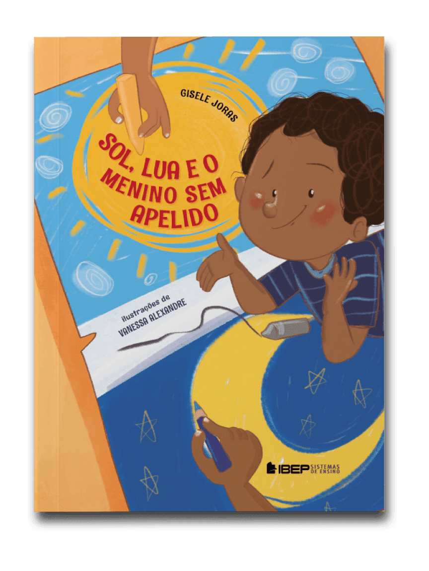 Capa do livro Sol, lua e o menino sem apelido, de Gisele Jordas