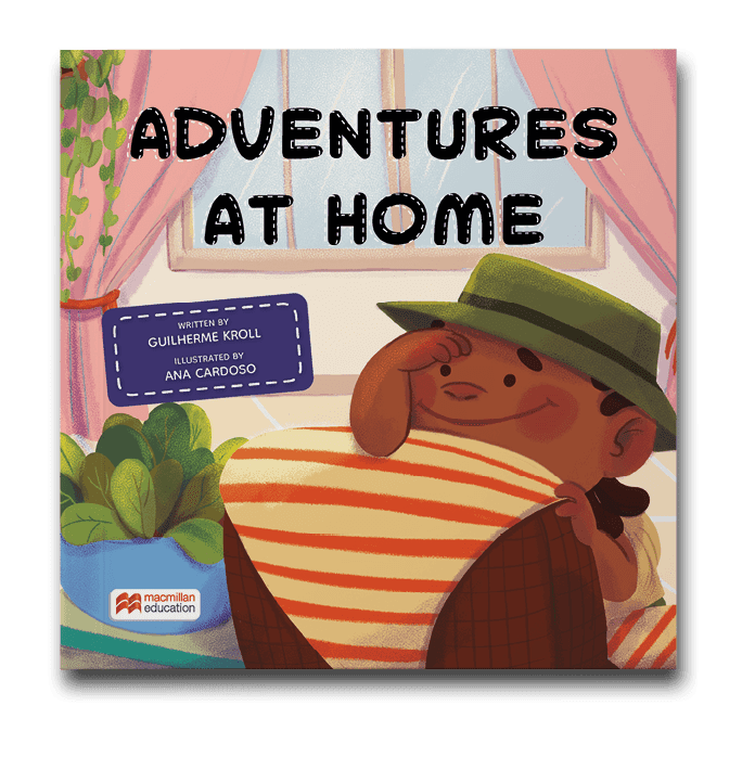 Capa do livro Adventures at home, de Guilherme Kroll