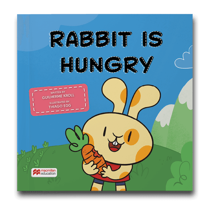 Capa do livro Rabbit is hungry, de Guilherme Kroll