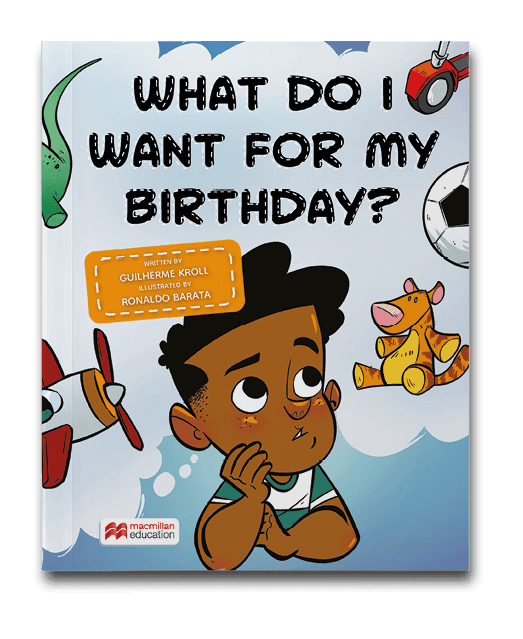 Capa do livro What do i want for my birthday, de Guilherme Kroll