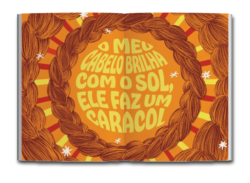 Página dupla de miolo do livro Neguinha, sim , de Renato Gama