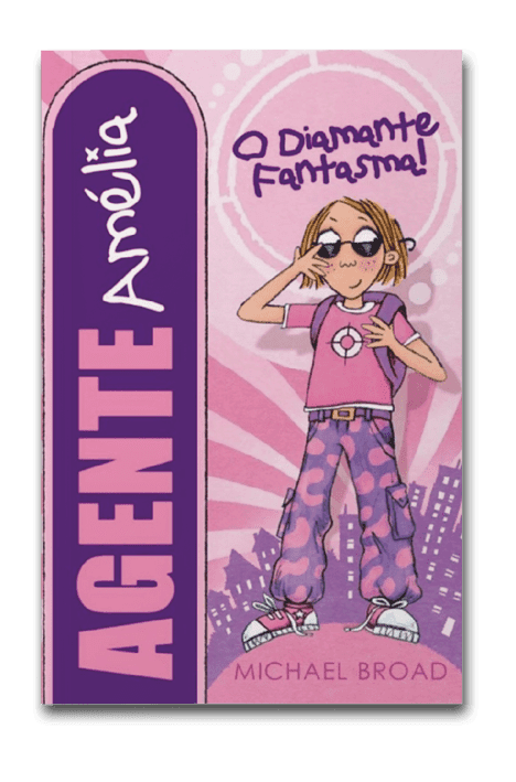 Capa do Agente Amélia: O diamânte fantasma, de Michael Broad