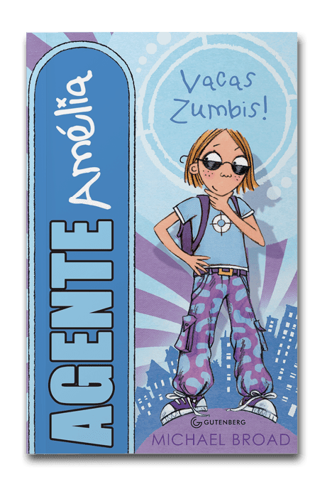 Capa do Agente Amélia: vacas zumbis, de Michael Broad