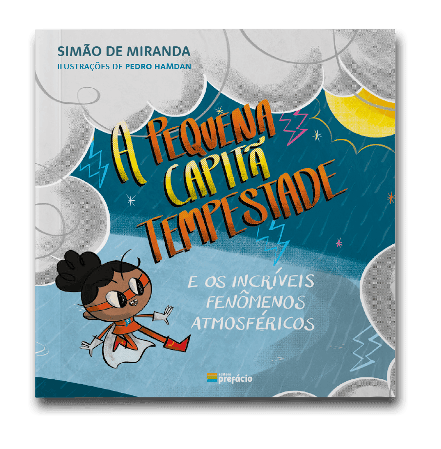 Capa do livro A pequena capitã tempestade, de Simão de Miranda