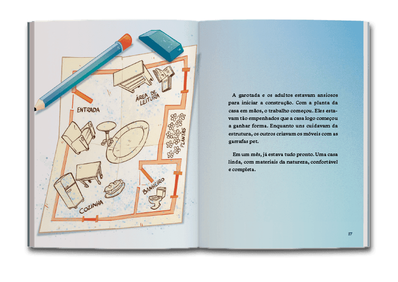 Página dupla de miolo do livro A casa sustentável, de Isa Colli