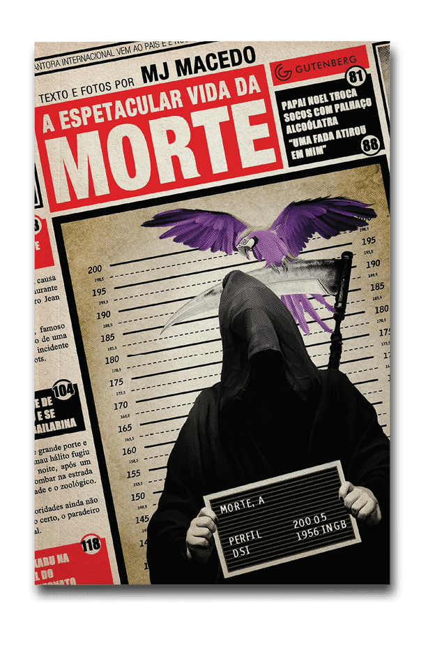 Capa do livro A espetacular vida da Morte, de Mj Macedo