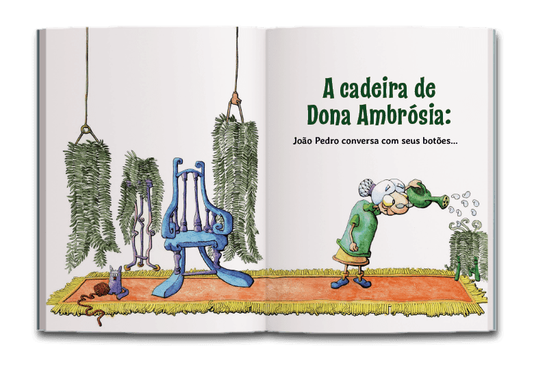 Página dupla de miolo do livro Duas cadeiras e uma amizade verdadeira, de Jonas Ribeiro