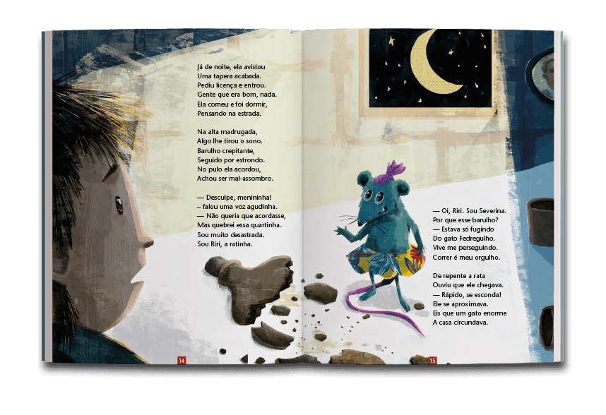 Página dupla de miolo do livro Severina: a menina rica do sertão, de Laerte Silvino