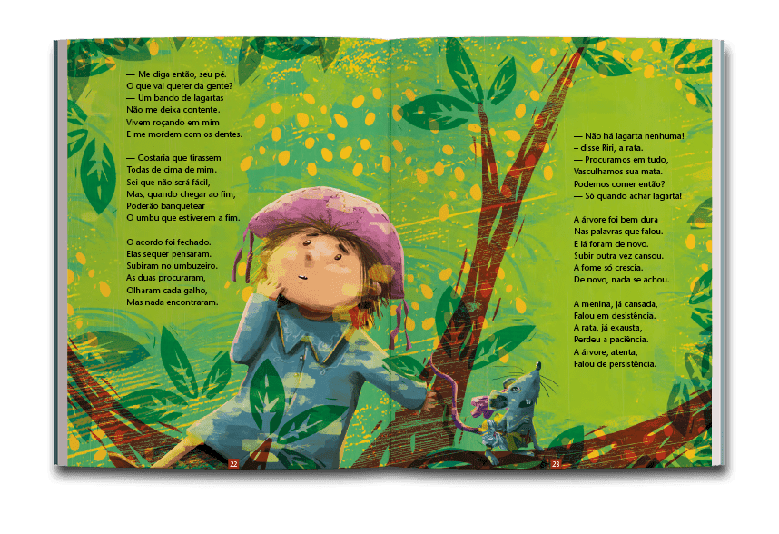 Página dupla de miolo do livro Severina: a menina rica do sertão, de Laerte Silvino