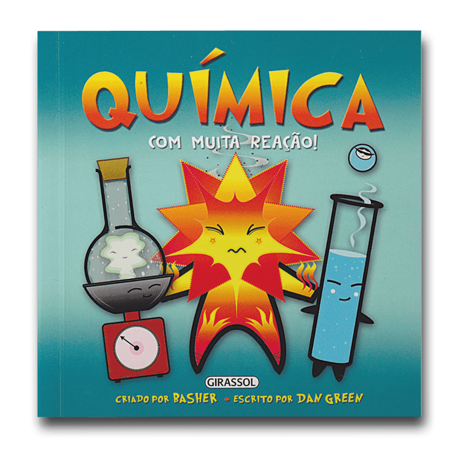 Capa do livro Química com muita reação , de Rasher e Dan Green