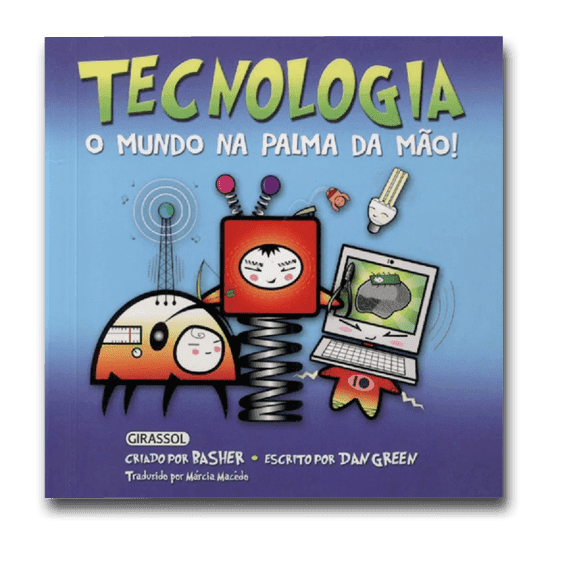 Capa do livro Tecnologia: o mundo na palma da mão, de Rasher e Dan Green