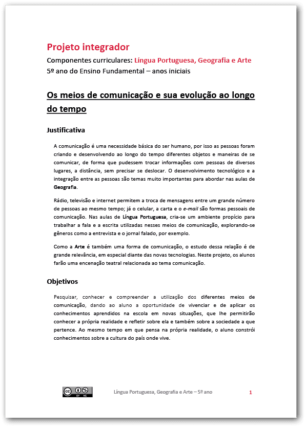 Página do PNLD 17, 18 e 19