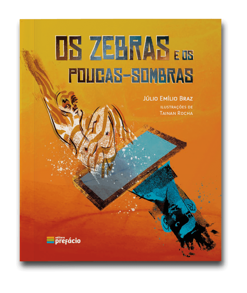 Capa do livro Os zebras e os poucas-sombras, de Júlio Emílio Braz