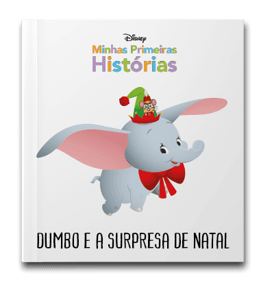 Capa do livro Minhas primeiras histórias: Dumbo e a surpresa de natal, de Disney