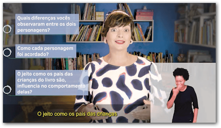 Frame do vídeo didático PNLD 22