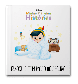 Capa do livro Minhas primeiras histórias: Pinóquio tem medo do escuro, de Disney