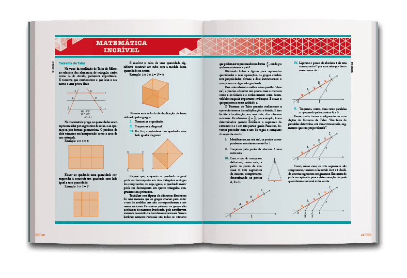 Página dupla de miolo do livro Conhecimento e vida em sociedade