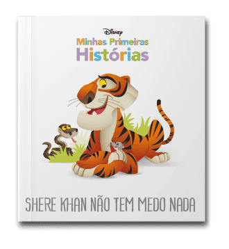Capa do livro Minhas primeiras histórias: Shere Khan não tem medo de nada, de Disney