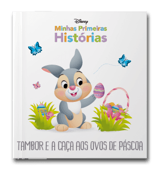 Capa do livro Minhas primeiras histórias: Tambor e a caça aos ovos de páscoa, de Disney