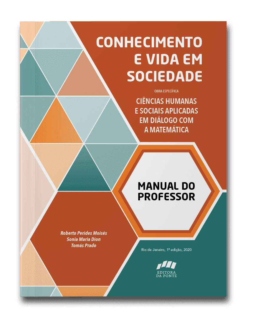 Capa do livro Conhecimento e vida em sociedade (manual do professor)