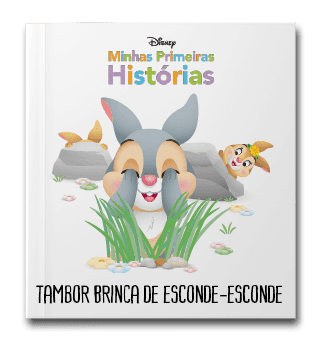 Capa do livro Minhas primeiras histórias: Tambor brinca de esconde-esconde, de Disney