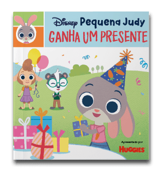 Capa do livro Pequena Judy ganha um presente, de Disney