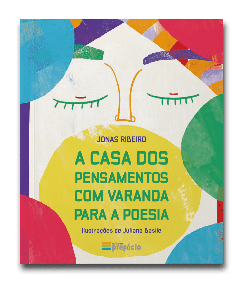 Capa do livro A casa dos pensamentos com varanda para a poesia, de Jonas Ribeiro