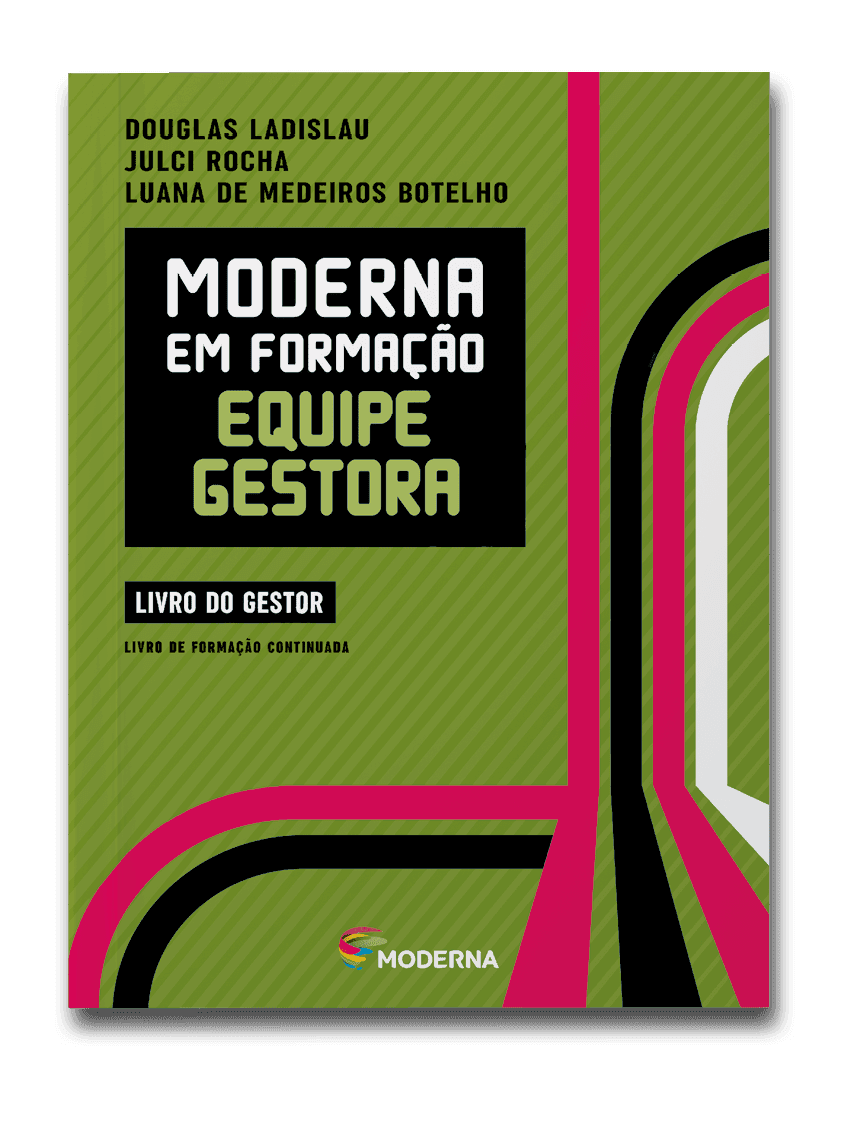 Capa do livro Moderna em formação equipe gestora
