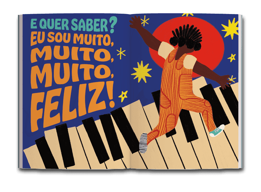 Página dupla de miolo do livro Neguinha, sim , de Renato Gama