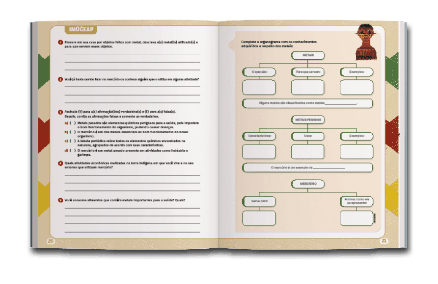 Página dupla de miolo do livro Mercúrio na Amazônia