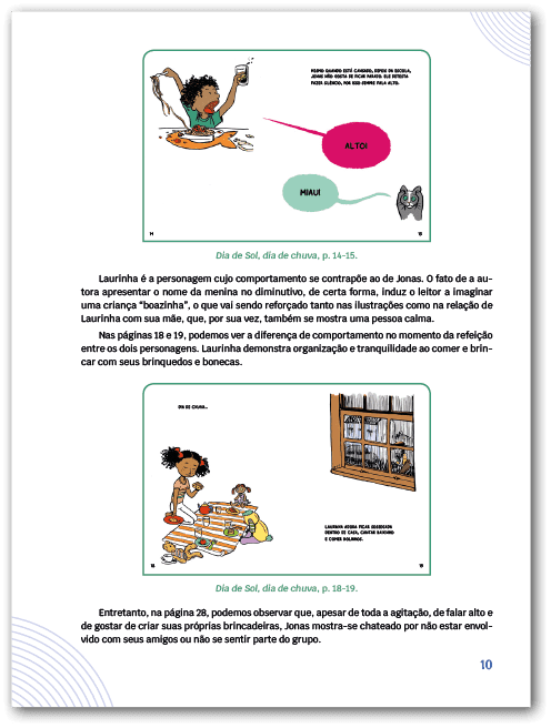 Página do Material digital do professor da obra Dia de sol, dia de chuva