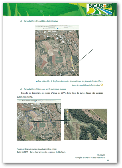 Página da apostila Programa de Desenvolvimento Rural Sustentável