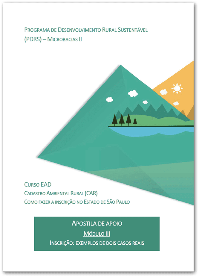 Capa da apostila Programa de Desenvolvimento Rural Sustentável