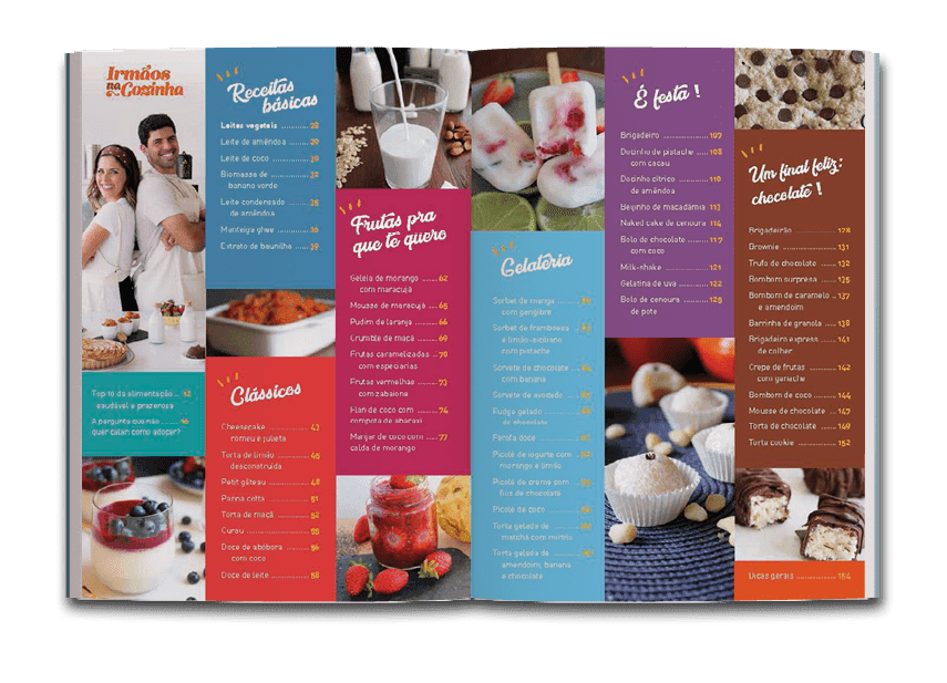 Sumário do livro Irmão na cozinha: Ser saudável é uma delícia