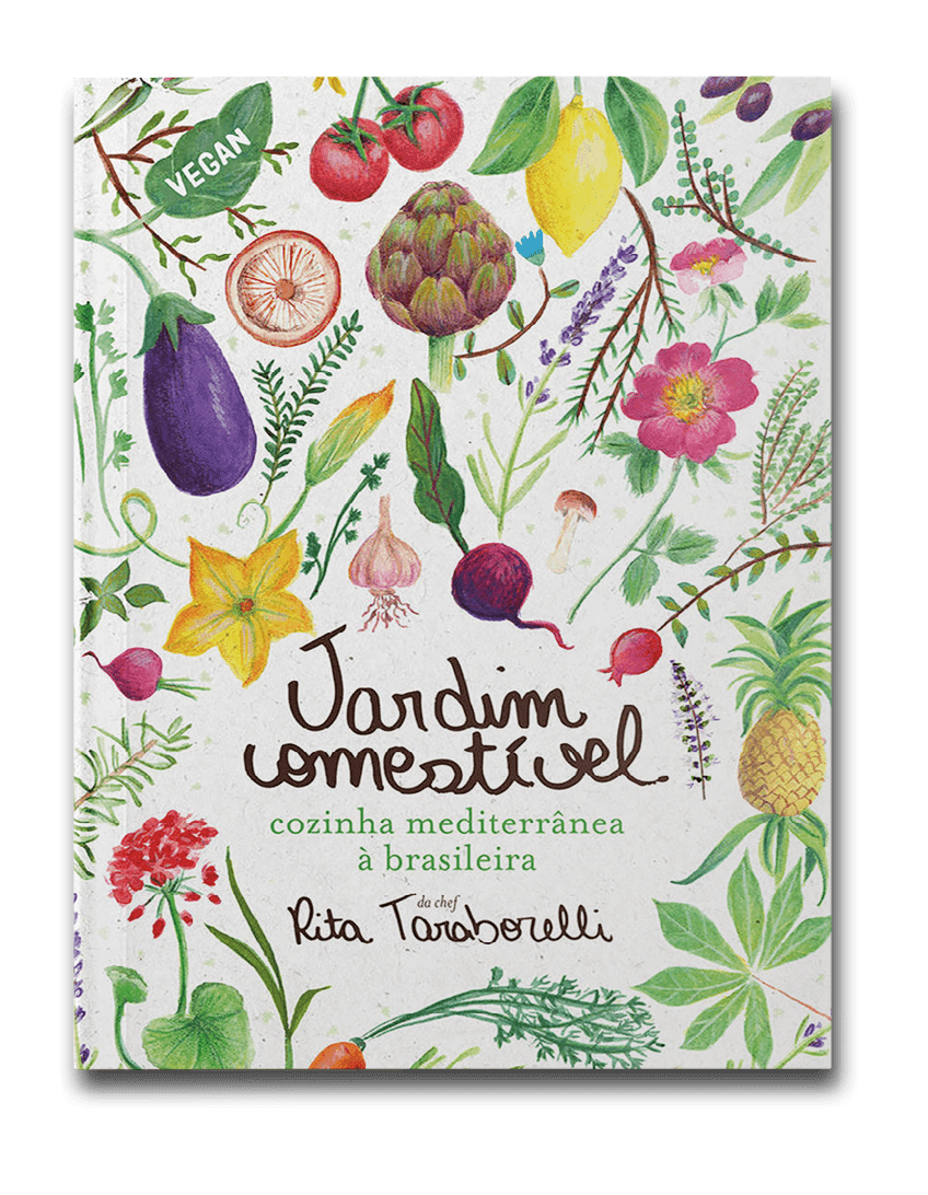 Capa do livro Jardim comestível, de Rita Taraborelli
